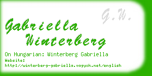 gabriella winterberg business card